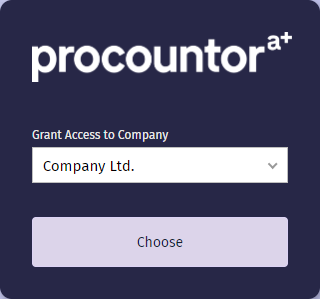 API company dialog